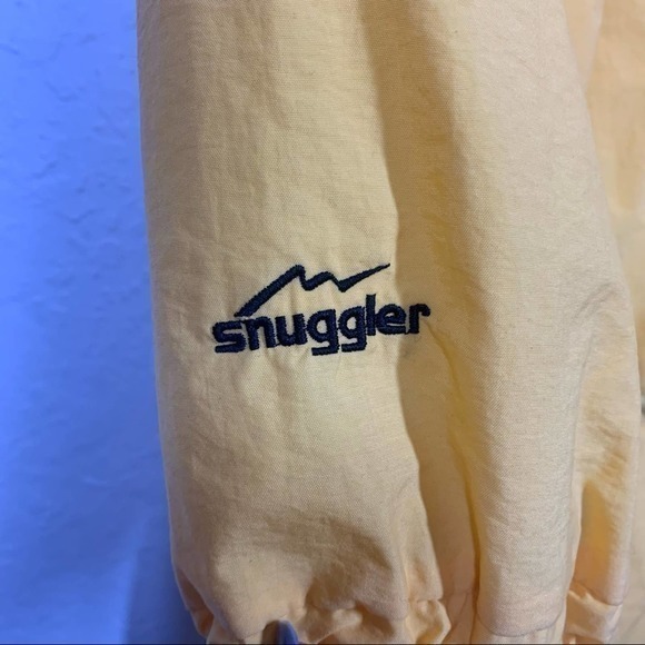 SNUGGLER SKI WEAR Vintage Yellow Anorak Wind Jacket Pull-Over - Picture 10 of 10